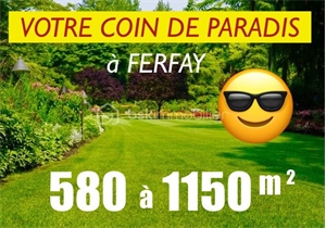 terrain à la vente -   62260  FERFAY, surface 580 m2 vente terrain - UBI423135886